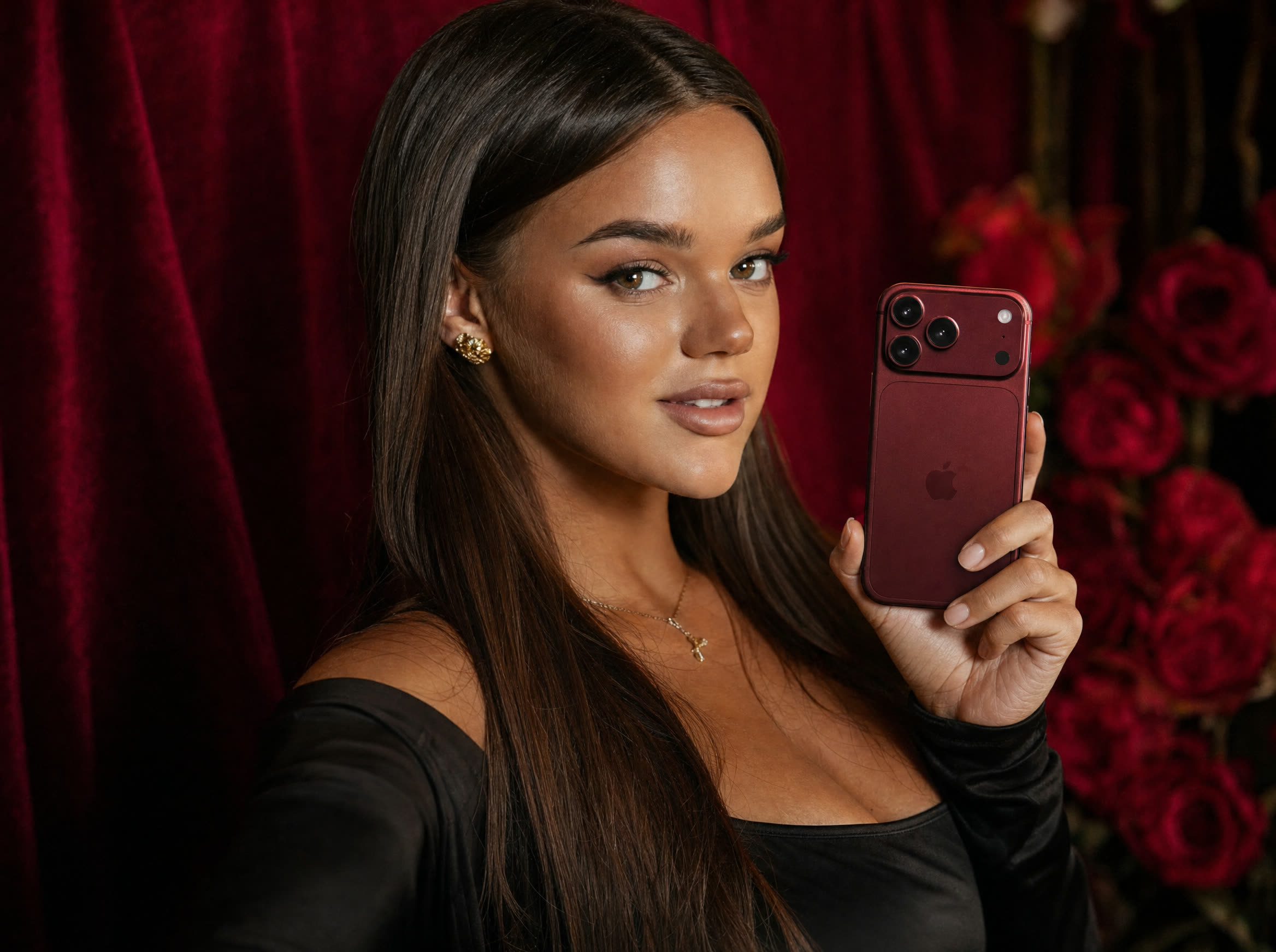 iPhone 18 Pro Max у бордовому кольорі